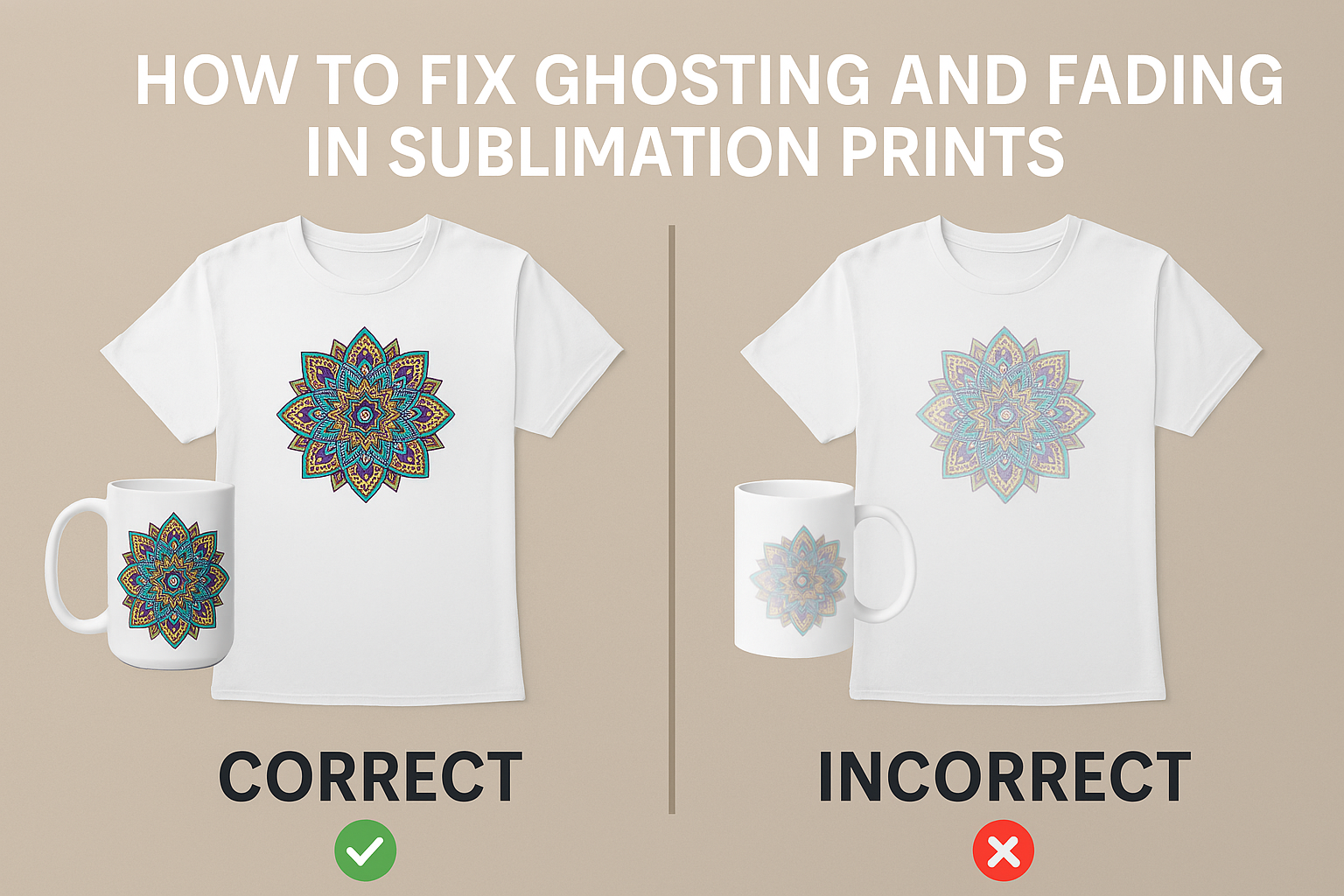 How to fix ghosting and fading in sublimation prints