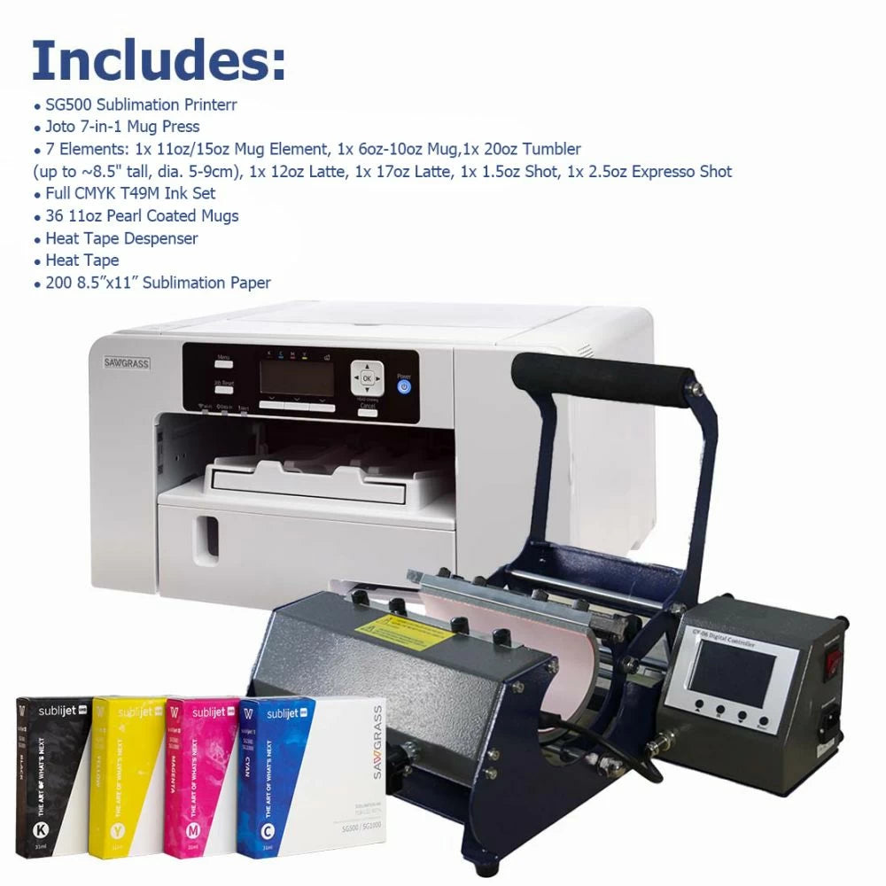 Bundle SG500 + Mug Press 7 Elements - Joto Imaging Supplies Canada