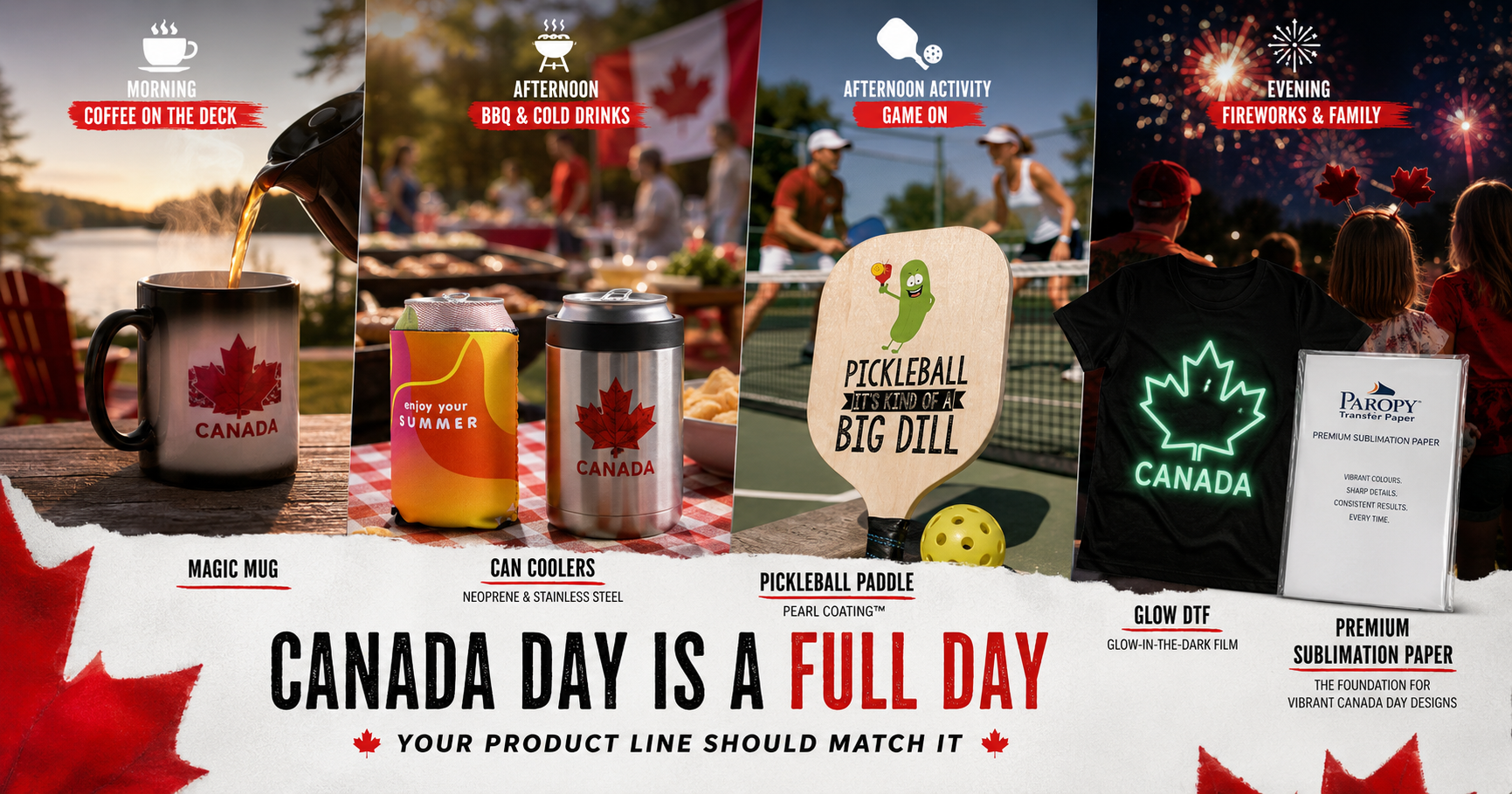 Canada Day Sublimation: A Product-by-Product Guide for Every Moment of the Celebration