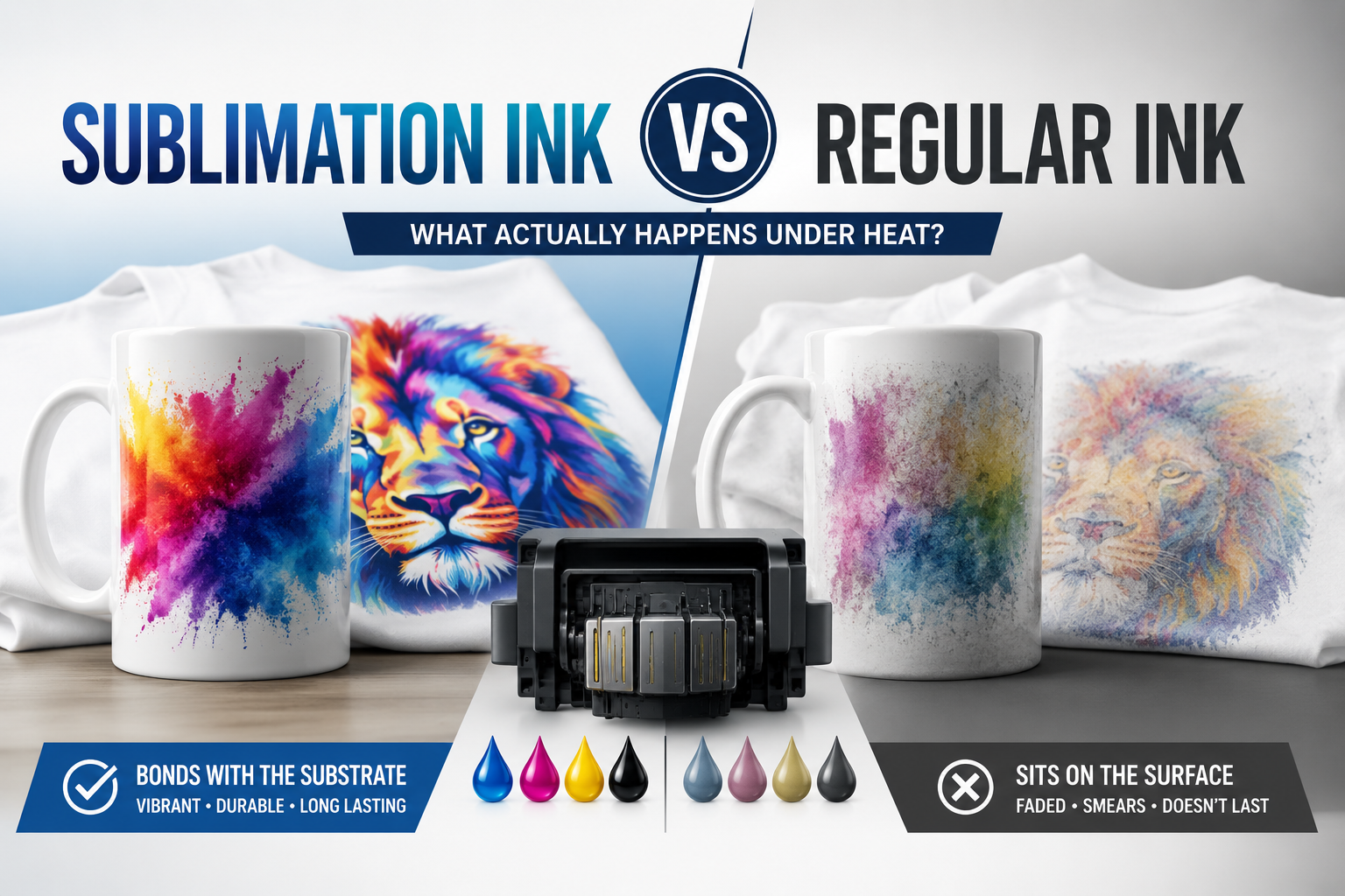 Sublimation Ink vs Regular Ink: What Every Decorator Needs to Know