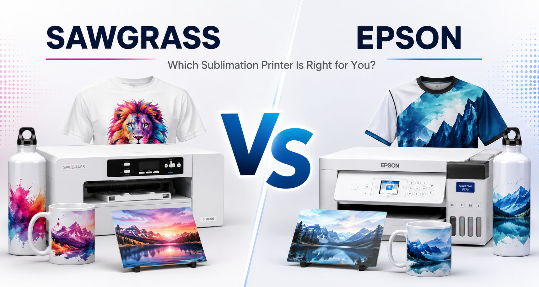 Sawgrass vs. Epson sublimation printers: which is right for your business?