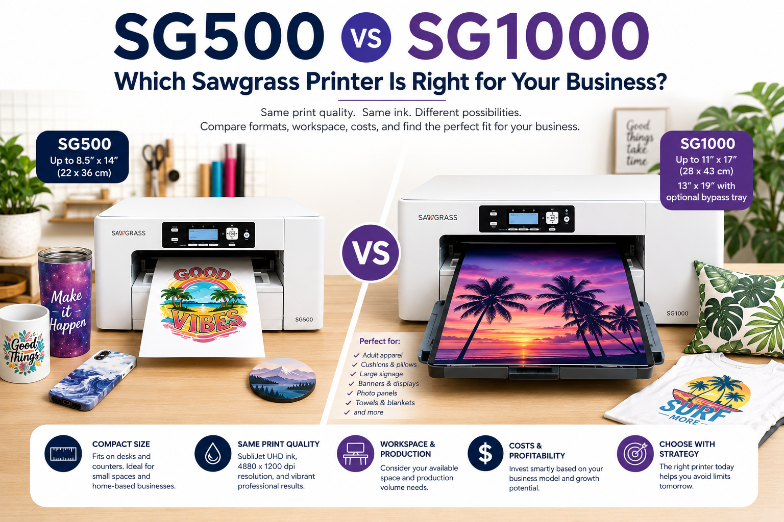 Sawgrass SG500 vs SG1000: Complete Comparison Guide for Canadian Businesses