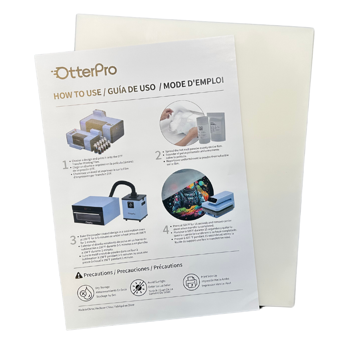 OtterPro DTF Film (Sheets) - Joto Imaging Supplies Canada