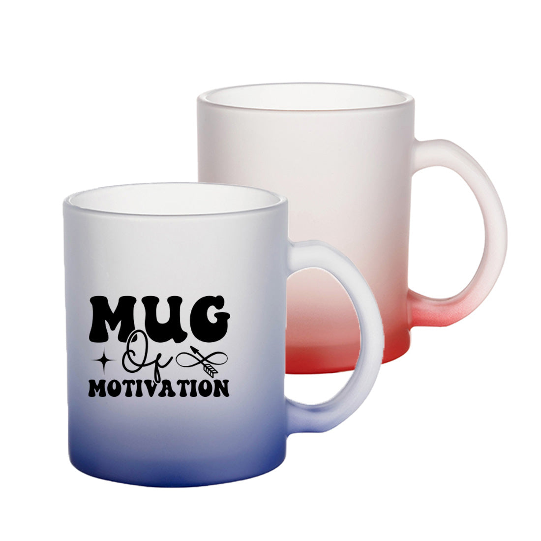 Pearl Coating™ 11oz Sublimation Frosted Gradient Glass Mug - Case of 36 - Joto Imaging Supplies Canada
