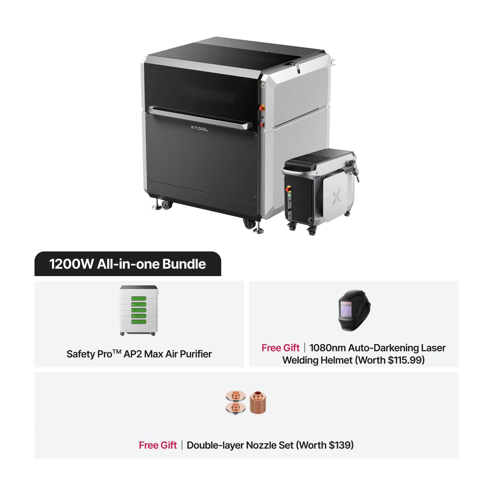 xTool MetalFab 1200W All-in-one Bundle
