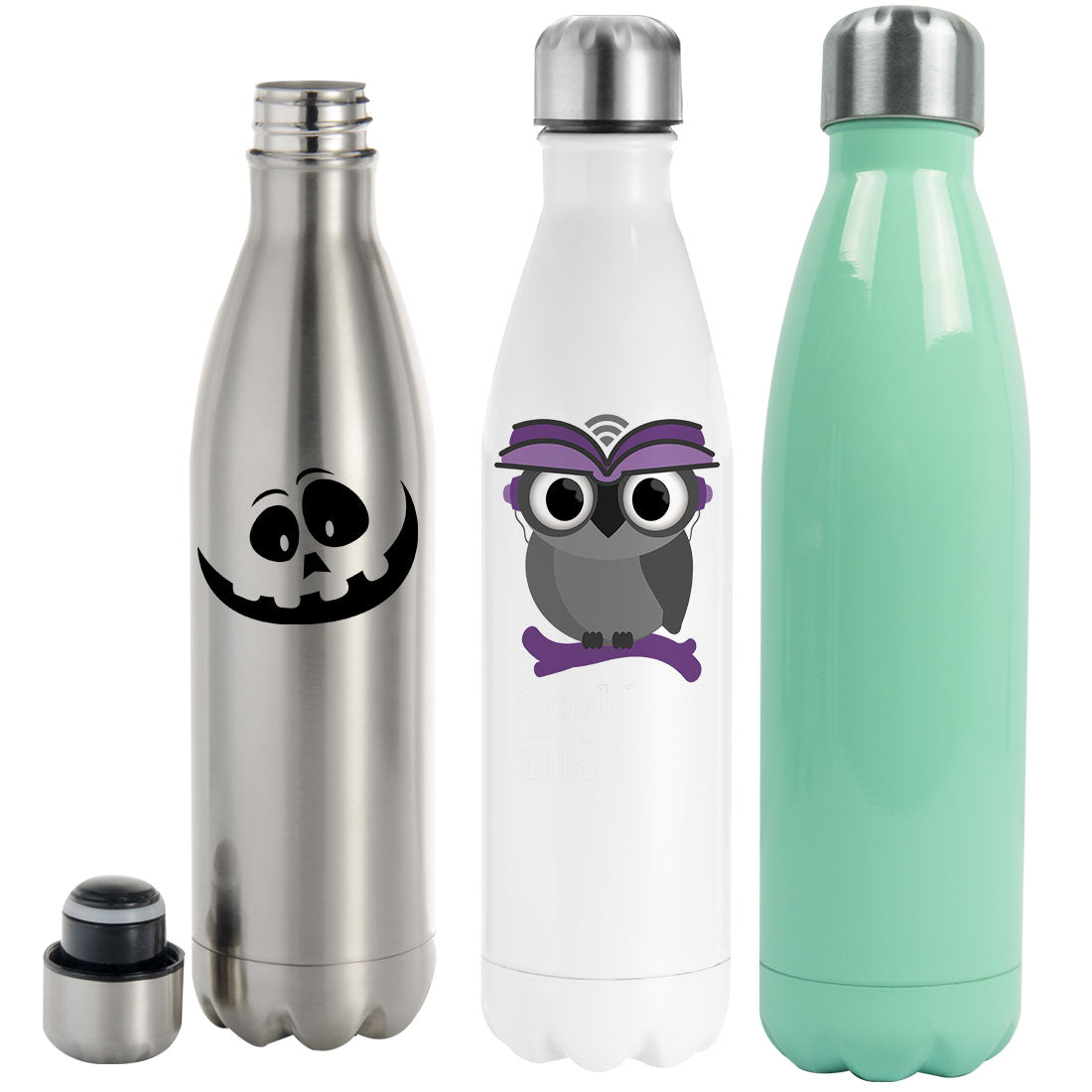 Pearl Coating™ 17oz Sublimation Stainless Steel Coke Shaped Bottle - Pack of 5 - Joto Imaging Supplies Canada
