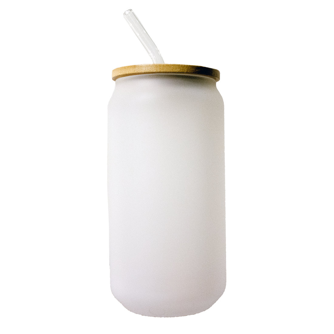 Pearl Coating™ 18oz Sublimation Glass Can with Bamboo Lid Frosted - Pack of 12 - Joto Imaging Supplies Canada