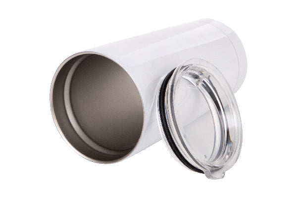 Pearl Coating™ 20oz Sublimation Stainless Steel White Tumbler - Pack of 5 - Joto Imaging Supplies Canada