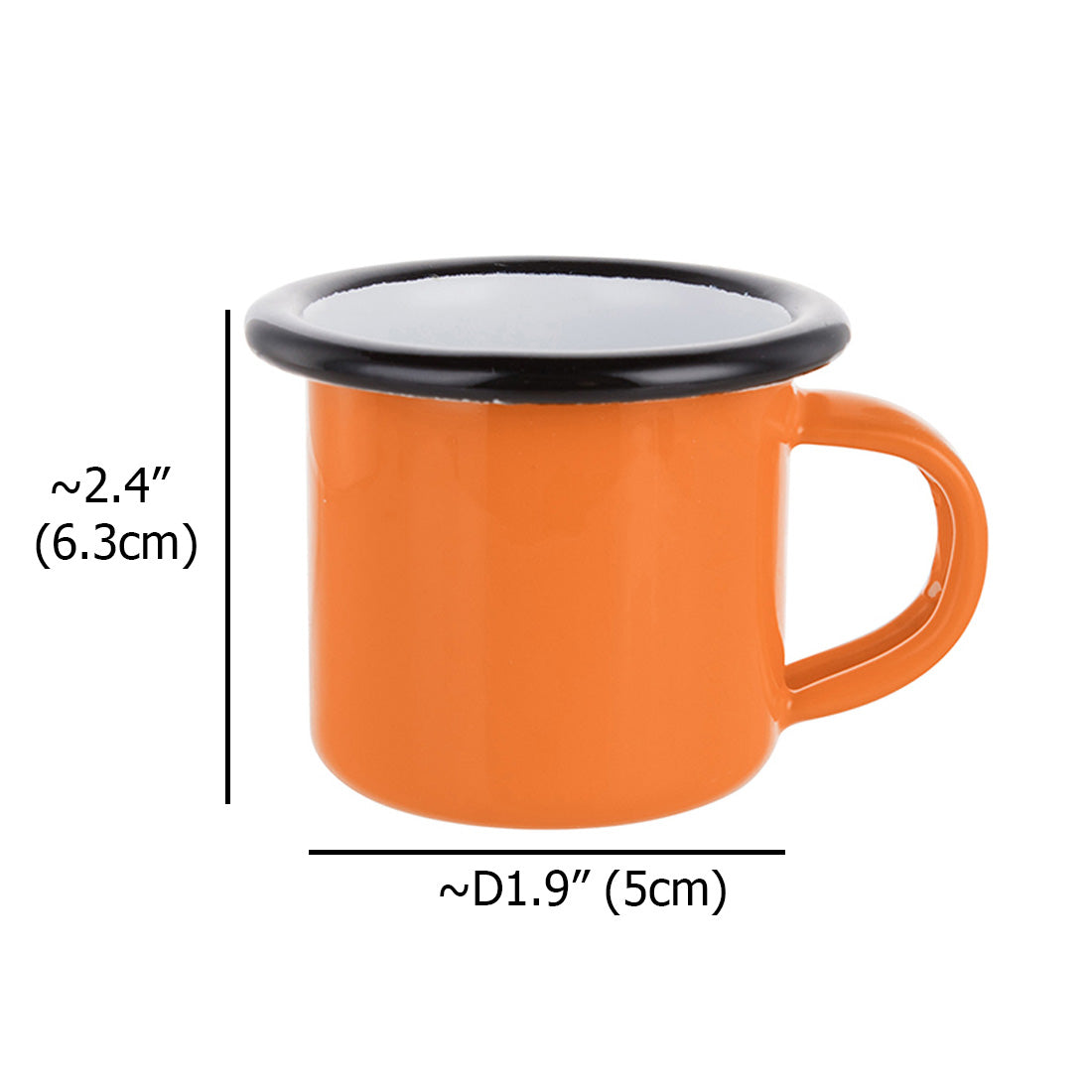 Pearl Coating™ 3oz/100ml Sublimation Colored Enamel Mug - Pack of 8 - Joto Imaging Supplies Canada