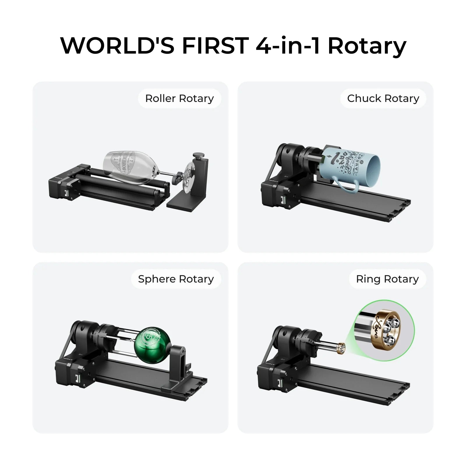 Rotary Attachment 2 Pro-General Version
? Compatible with all xTool Machine? - Joto Imaging Supplies Canada