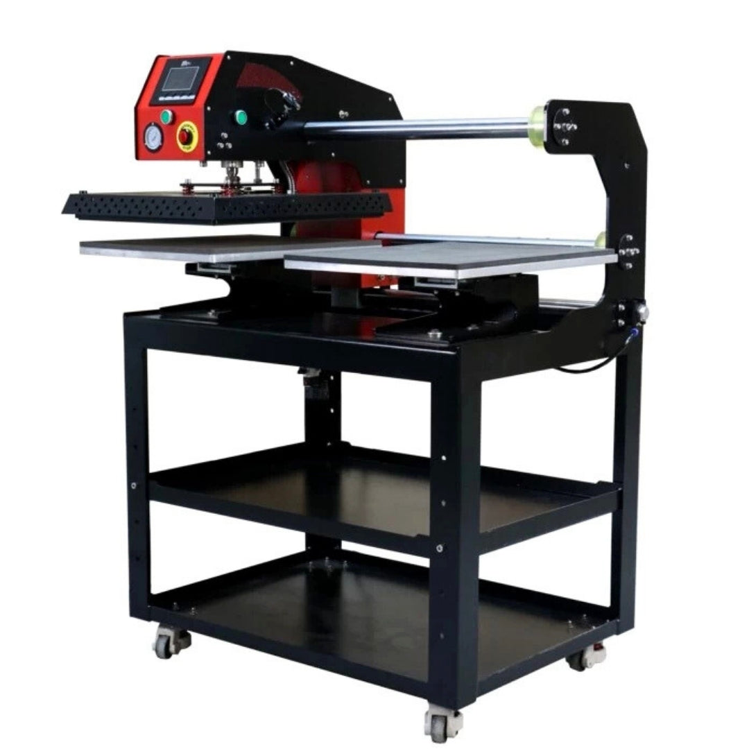 Automatic Dual-Station Shuttle Heat Press with Stand 40x50cm wLaser
