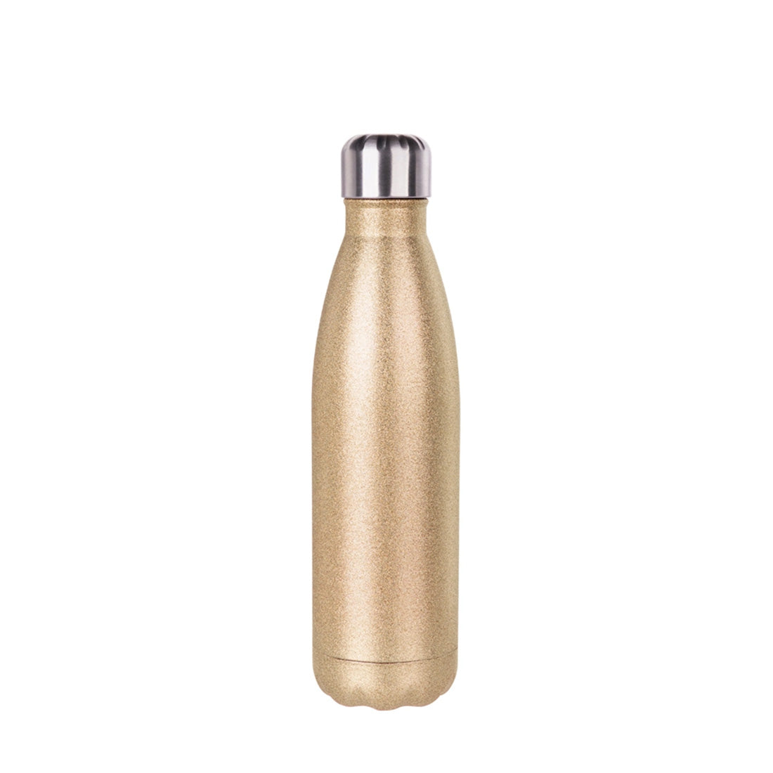 Pearl Coating™ 17oz Sublimation Gold Glitter Stainless Steel Cola Shaped Bottle - Pack of 5 - Joto Imaging Supplies Canada