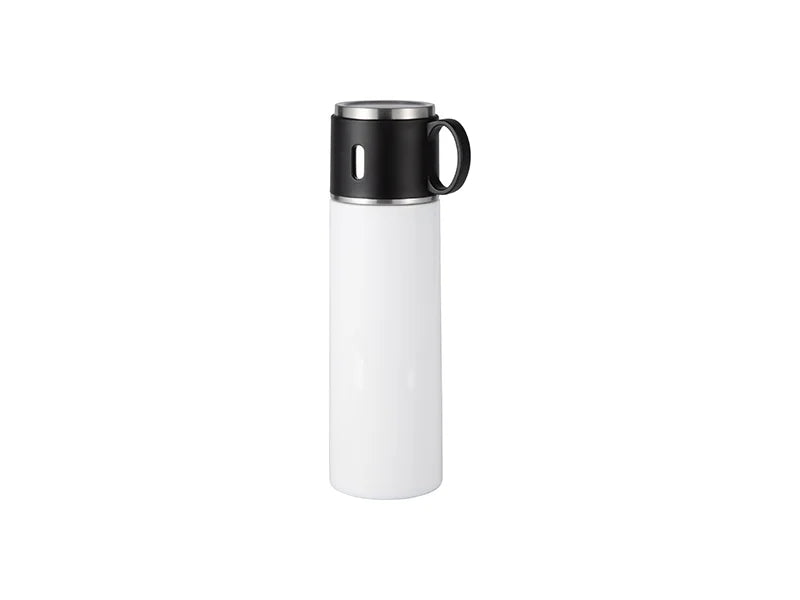 Pearl Coating™ 17oz/500ml Stainless Steel Bottle with a Cup Lid Pack of 5 - Joto Imaging Supplies Canada