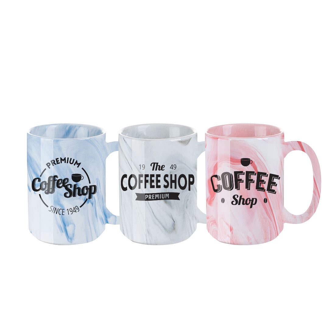 Pearl Coating™ 15oz Sublimation Ceramic Marble Mug - Case of 36 - Joto Imaging Supplies Canada
