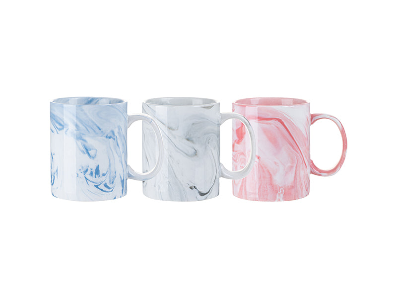 Pearl Coating™ 11oz Sublimation Ceramic Marble Mug - Case of 36 - Joto Imaging Supplies Canada