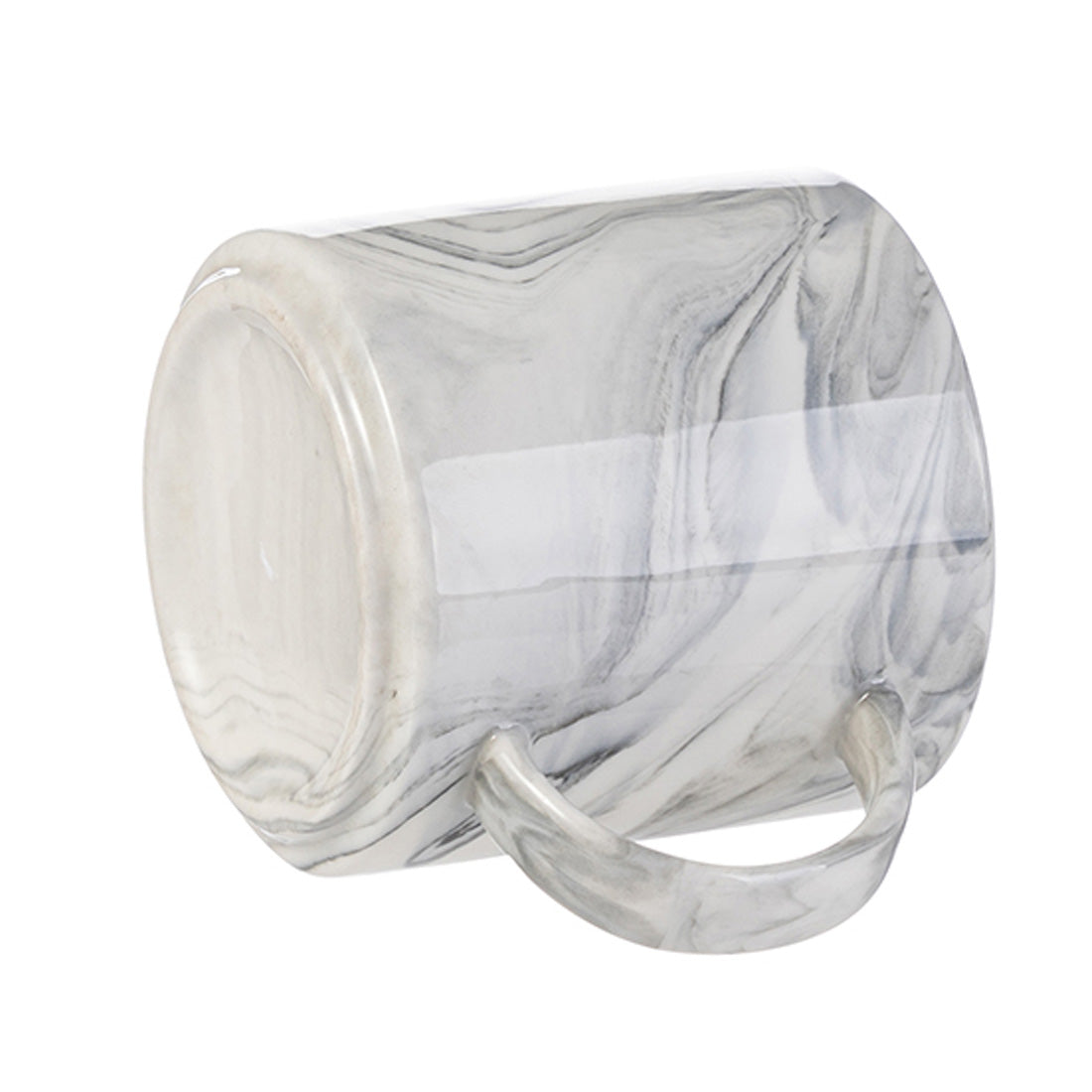 Pearl Coating™ 350ml Sublimation Marble Texture Ceramic Gray Stackable Mug - Case of 36 - Joto Imaging Supplies Canada