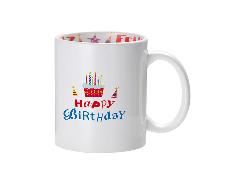Pearl Coating™ 11oz Sublimation Ceramic Birthday Mug (Spanish) - Case of 36 - Joto Imaging Supplies Canada