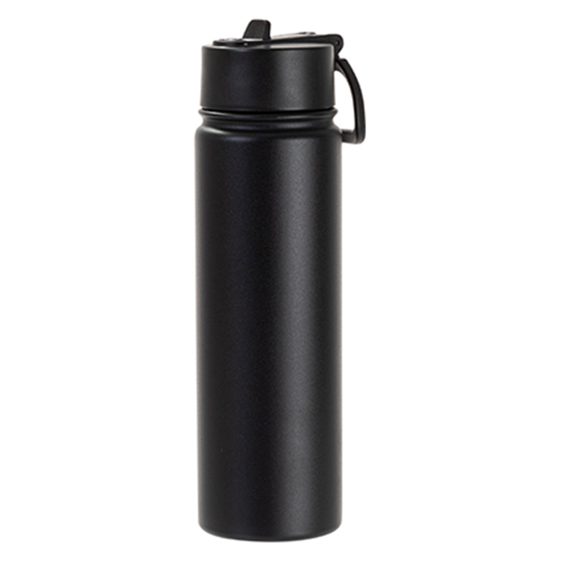 Engraving 22oz/650ml Powder Coated SS Flask w/ Wide Mouth Straw Lid & Rotating Handle - Joto Imaging Supplies Canada