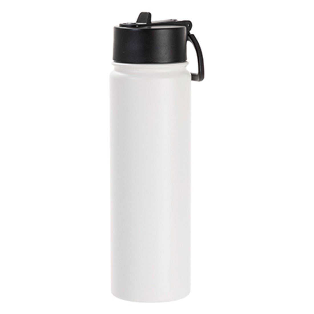 Engraving 22oz/650ml Powder Coated SS Flask w/ Wide Mouth Straw Lid & Rotating Handle - Joto Imaging Supplies Canada