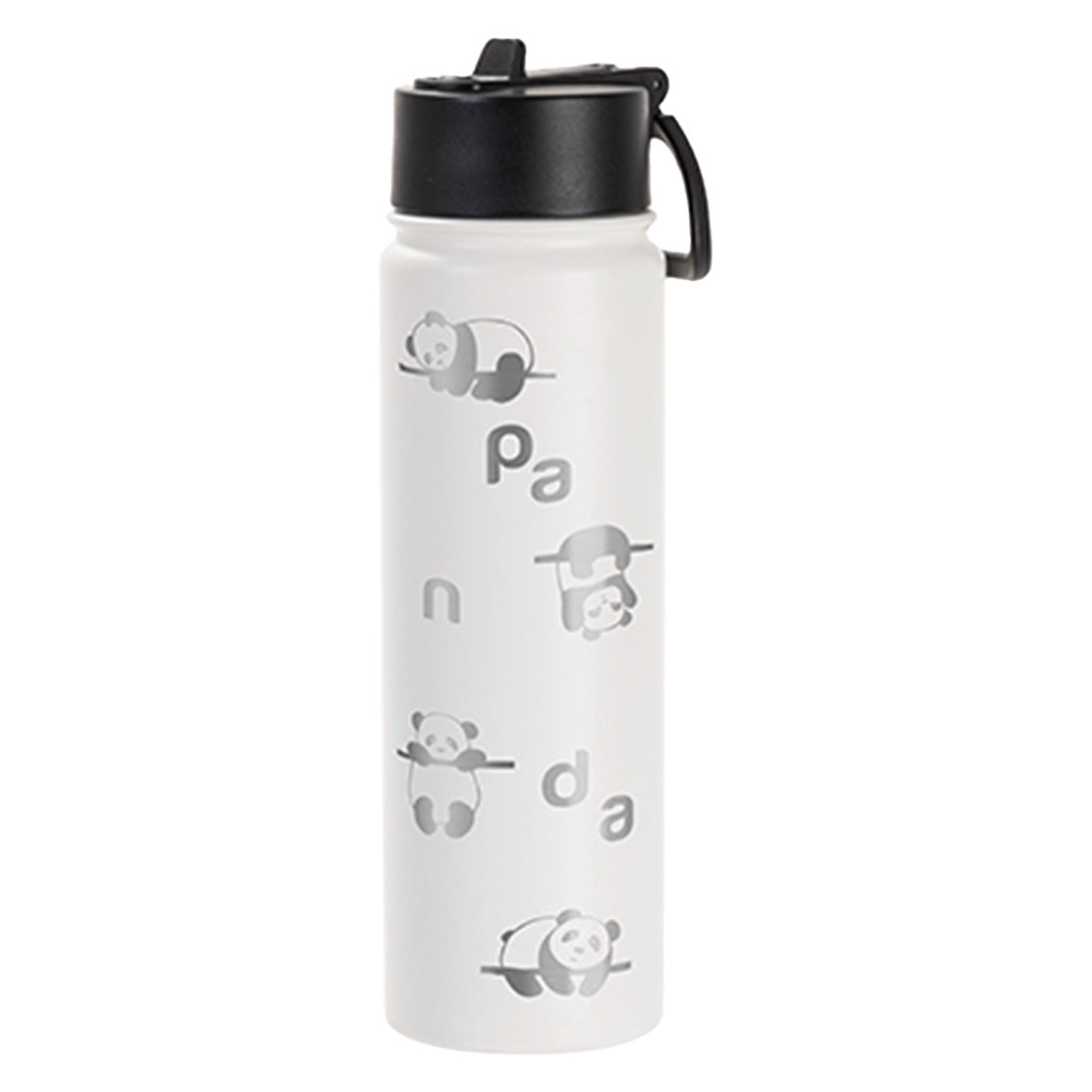 Engraving 22oz/650ml Powder Coated SS Flask w/ Wide Mouth Straw Lid & Rotating Handle - Joto Imaging Supplies Canada