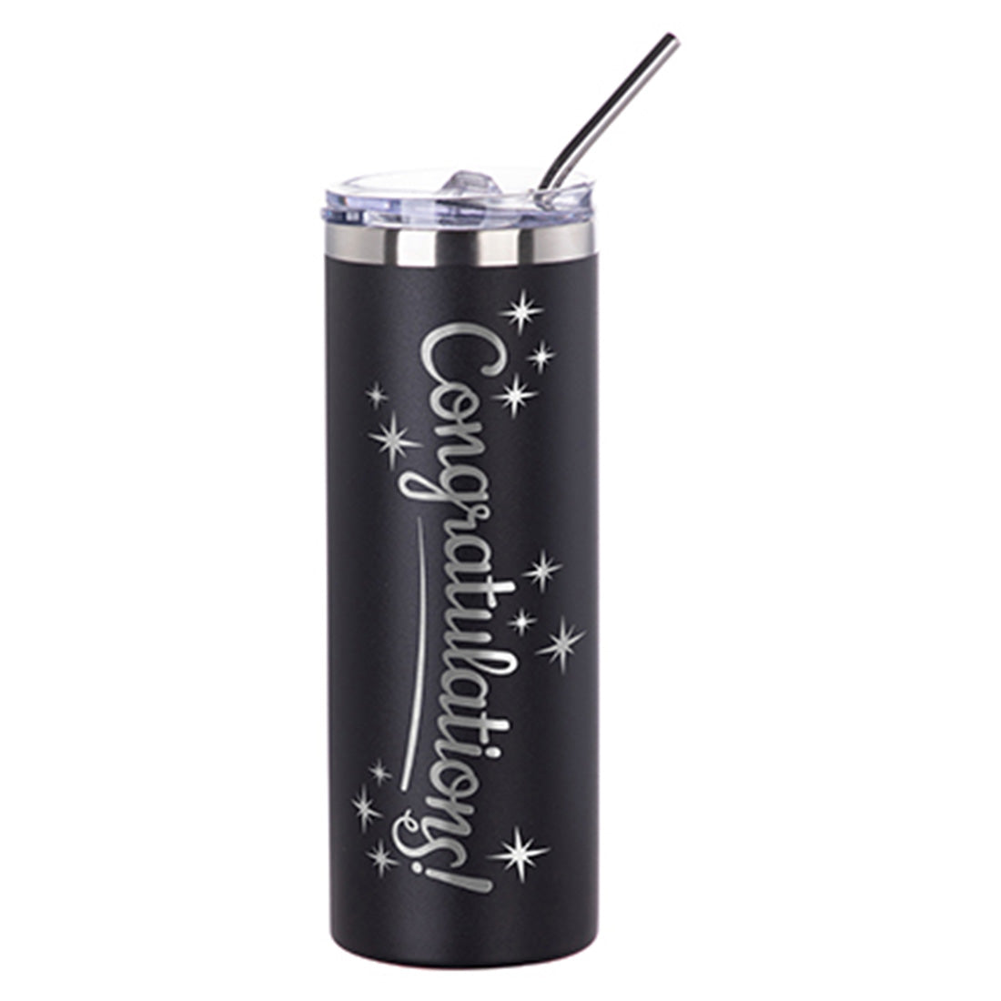 Engraving 20oz/600ml Stainless Steel Tumbler with Straw & Waterproof Flip Lid - Joto Imaging Supplies Canada