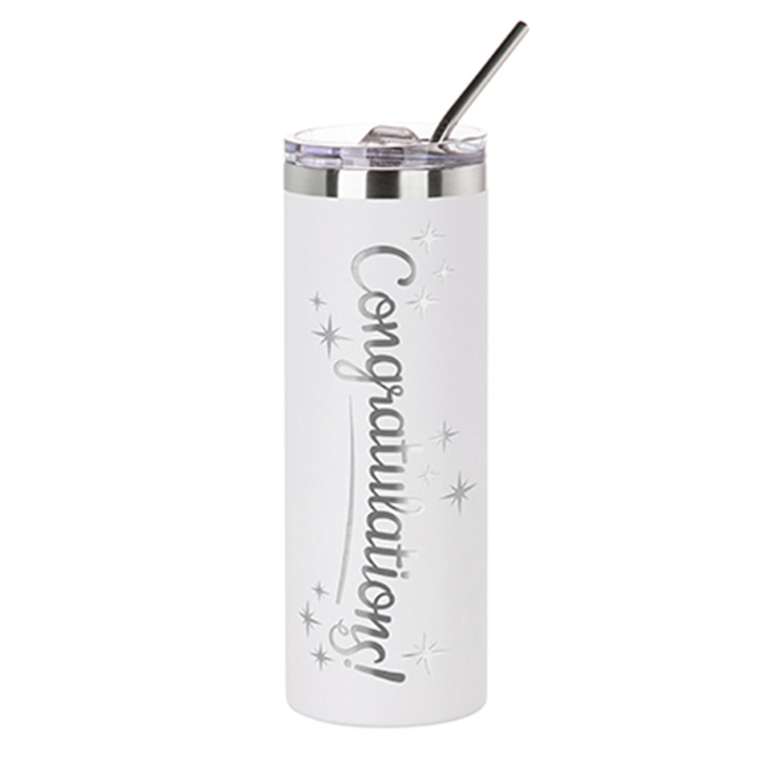 Engraving 20oz/600ml Stainless Steel Tumbler with Straw & Waterproof Flip Lid - Joto Imaging Supplies Canada
