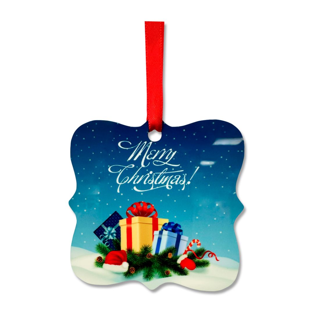 Sublimation Aluminum Ornament Gloss White - Pack of 10 - Joto Imaging Supplies Canada