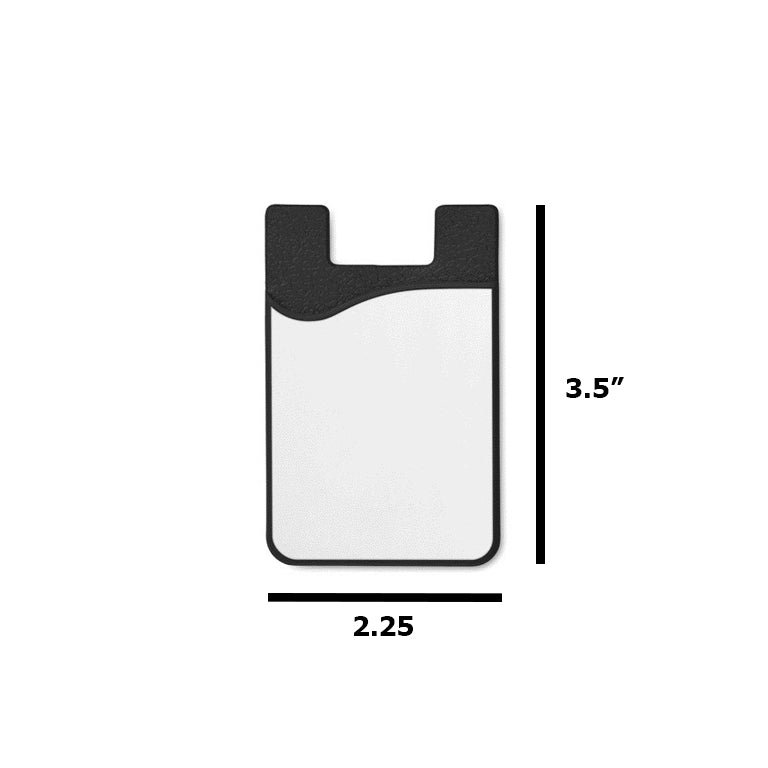 Pearl Coating™ Sublimation Black Silicone Card Holder - Pack of 20 - Joto Imaging Supplies Canada