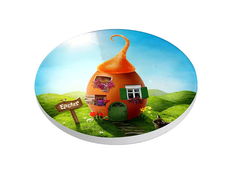 Pearl Coating™ Sublimation Ceramic Coaster With Cork - Pack of 12 - Joto Imaging Supplies Canada