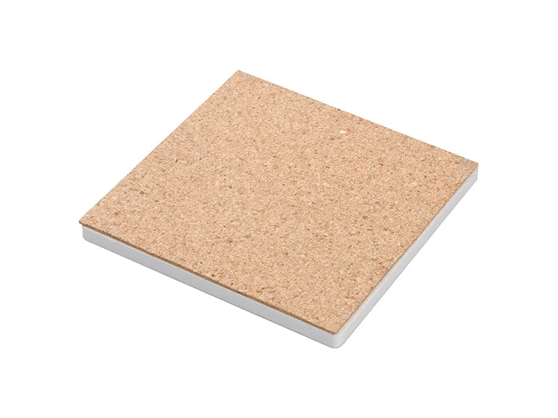 Pearl Coating™ Sublimation Ceramic Coaster With Cork - Pack of 12 - Joto Imaging Supplies Canada