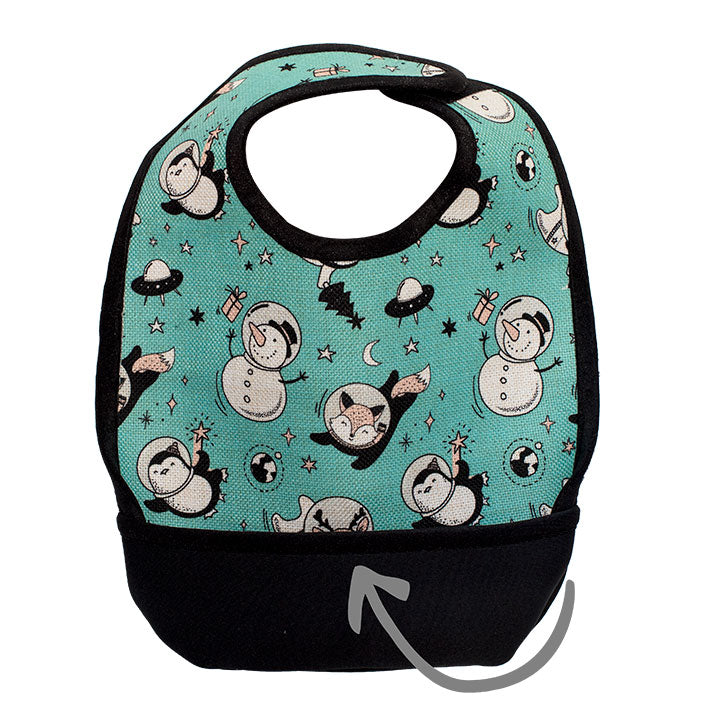 Pearl Coating™ Sublimation Baby Bib with Spill Pocket - Pack of 10 - Joto Imaging Supplies Canada