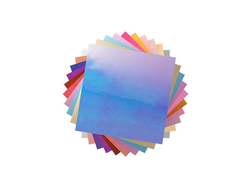 Craft Express 10 Pack Two-Tone Adhesive Vinyl Sheets with Rainbow, Shimmer, and Transfer Films - Joto Imaging Supplies Canada