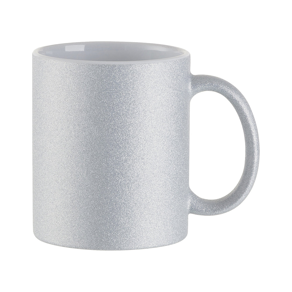 Craft Express 6-Pack 11oz Silver Glitter Sublimation Mugs - Craft Express Canada