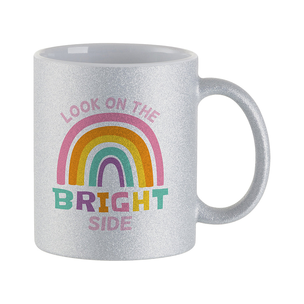 Craft Express 6-Pack 11oz Silver Glitter Sublimation Mugs - Craft Express Canada