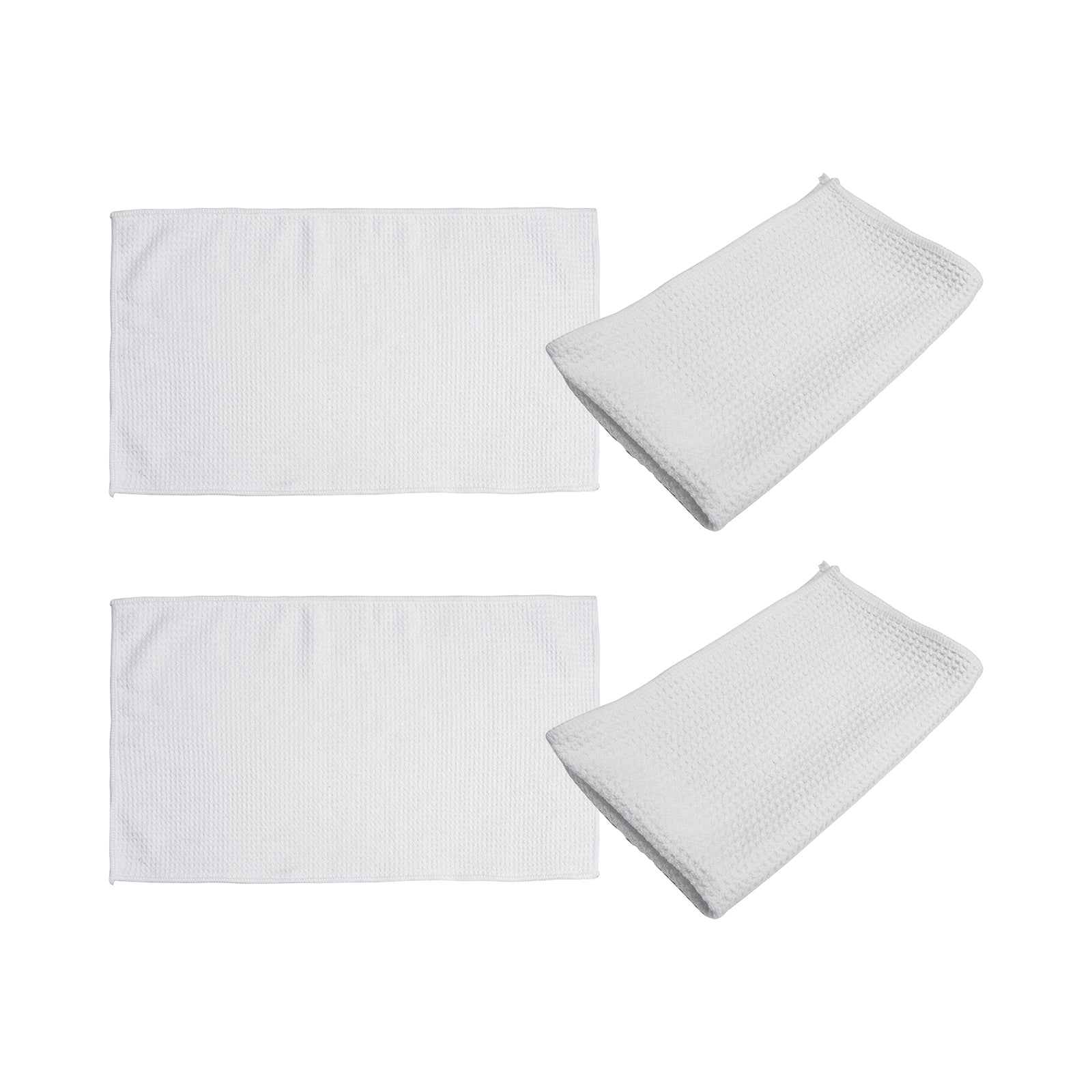 Craft Express 4 Pack White Sublimation Small Waffle Kitchen Towels - Craft Express Canada