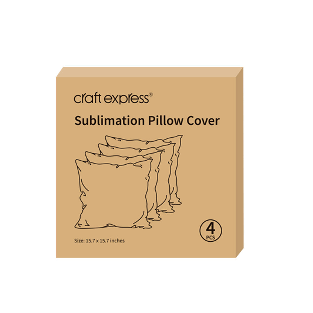 Craft Express 4 Pack Ivory Sublimation Linen Pillow Cover - Craft Express Canada