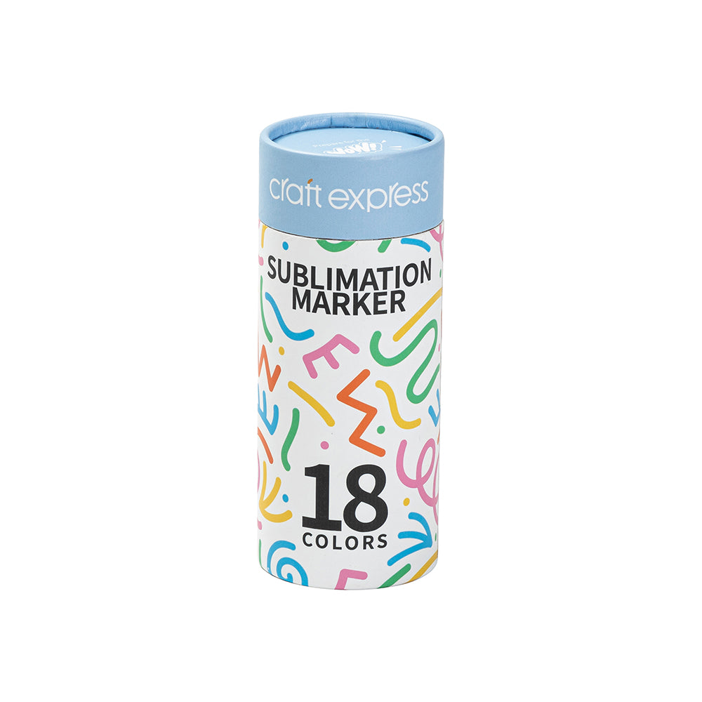 Craft Express 18 Pack Assorted Colors Joy Sublimation Markers - Craft Express Canada