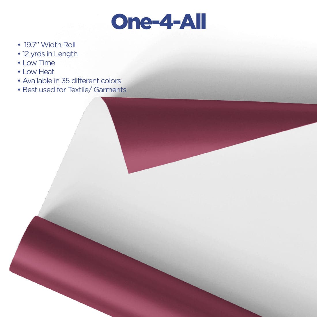 Multicut™ One-4-All™ Vinyl Roll 19.7" x  30, 27, 12, 6, 3 Yards - Joto Imaging Supplies Canada