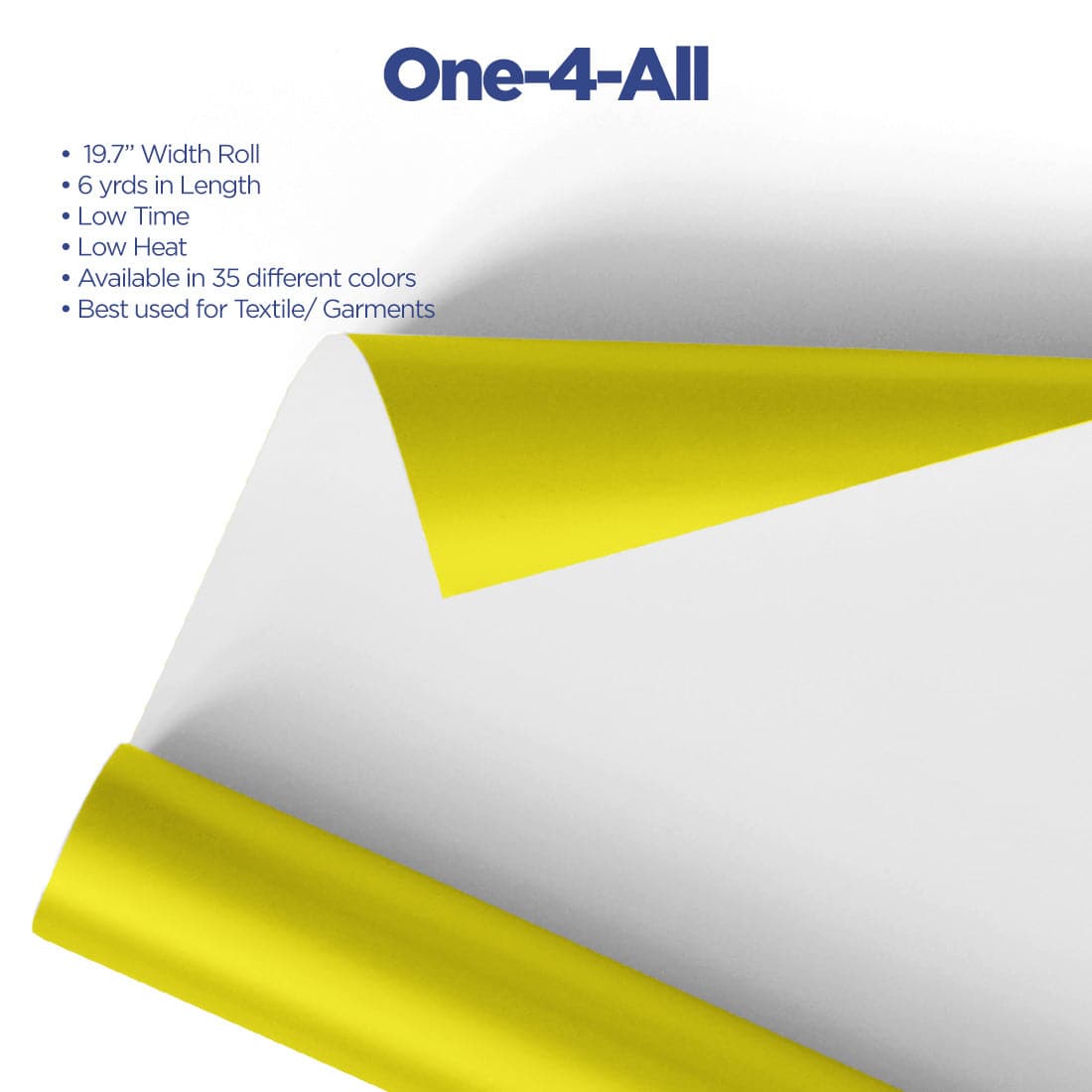 Multicut™ One-4-All™ Vinyl Roll 19.7" x  30, 27, 12, 6, 3 Yards - Joto Imaging Supplies Canada