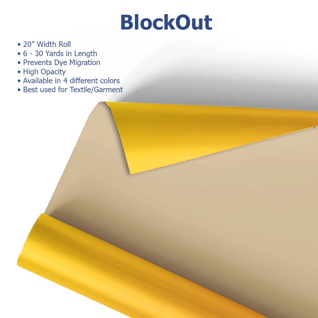 MultiCut™ BlockOut Heat Transfer Vinyl 20" - Joto Imaging Supplies Canada