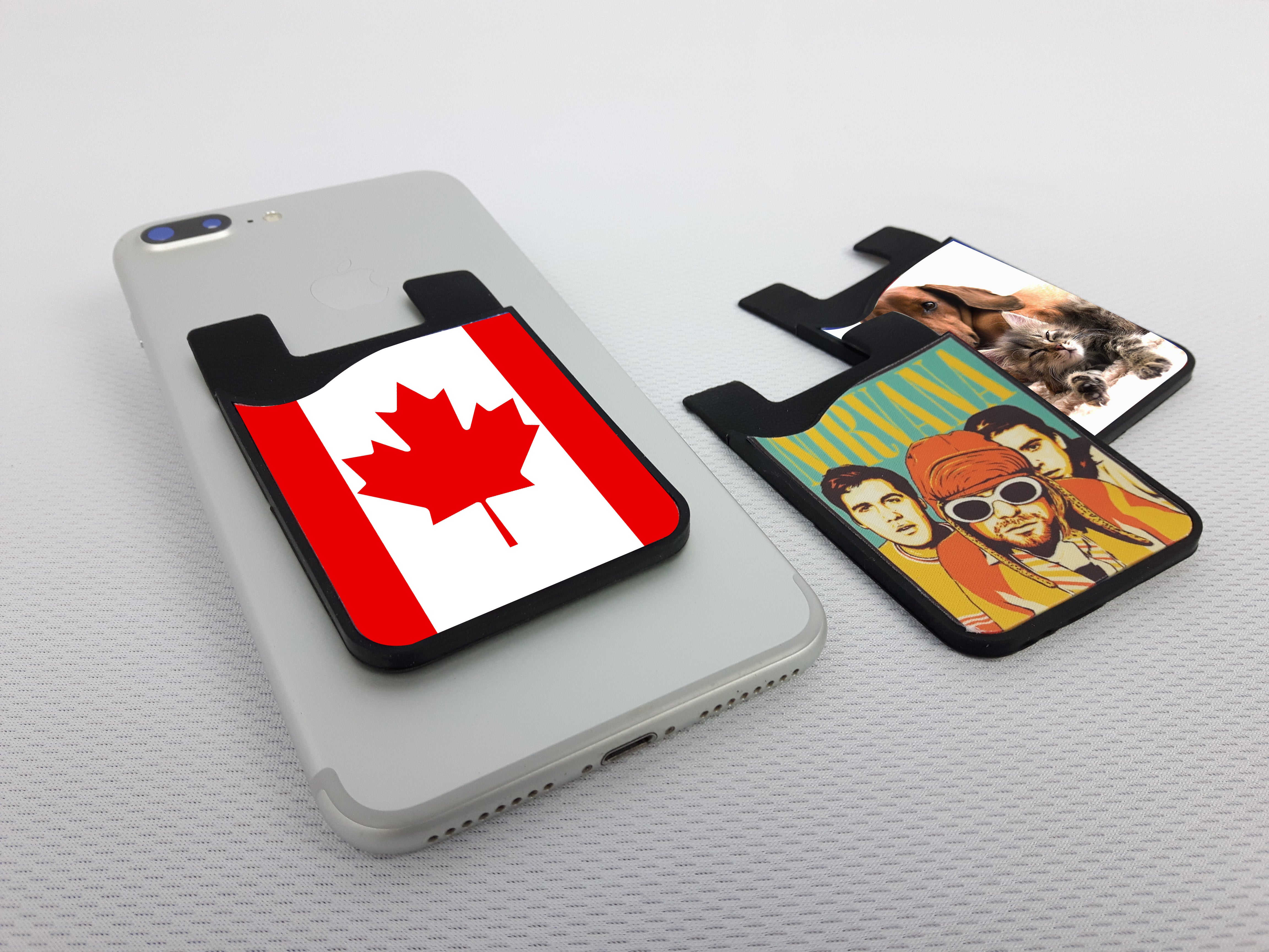 Pearl Coating™ Sublimation Black Silicone Card Holder - Pack of 20 - Joto Imaging Supplies Canada