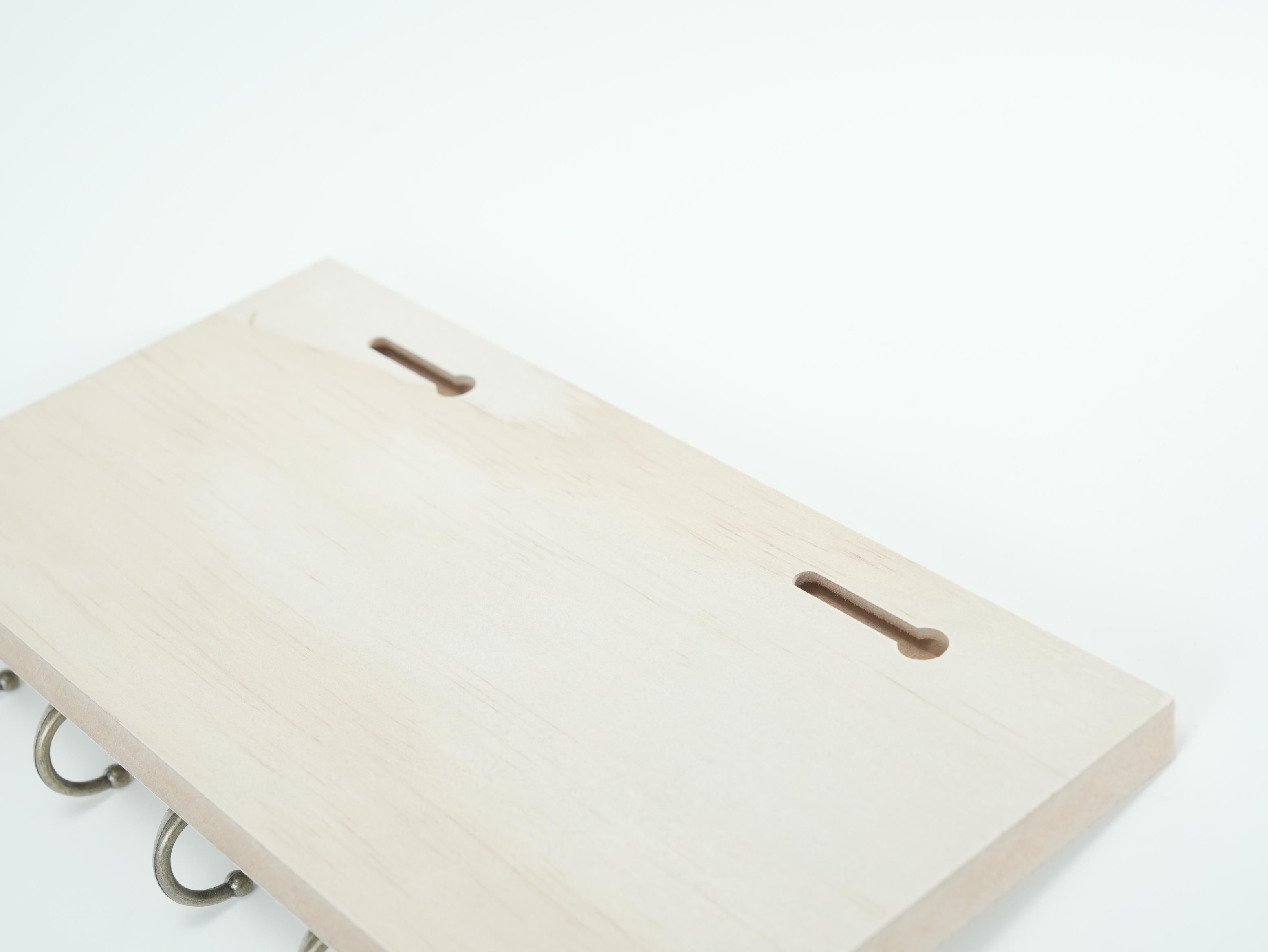 Pearl Coating™ Hook Rack Natural Wood with MDF back - Pack of 4 - Joto Imaging Supplies Canada