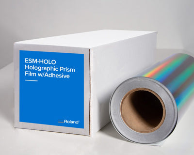 Roland Holographic Prism Film w/ Adhesive, 15in x 75ft - Joto Imaging Supplies Canada