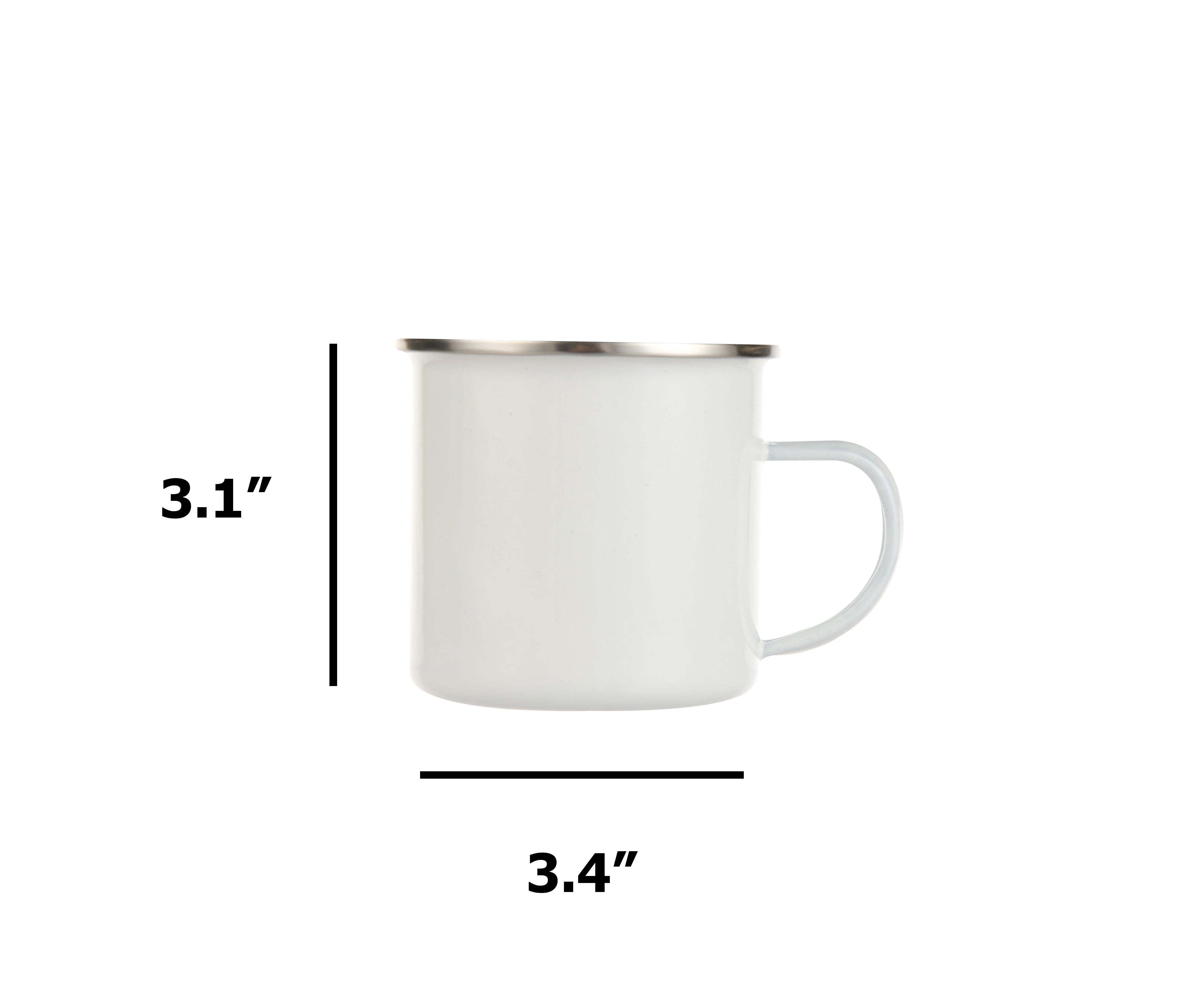 Sublimation Camp Enamel Cup, 3