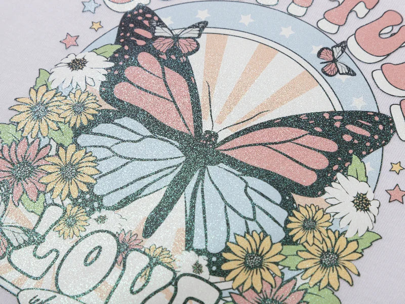 DTF Glitter Transfer Film (17in x 65.6 ft / 43.18cm x 20m, Holographic) - Joto Imaging Supplies Canada