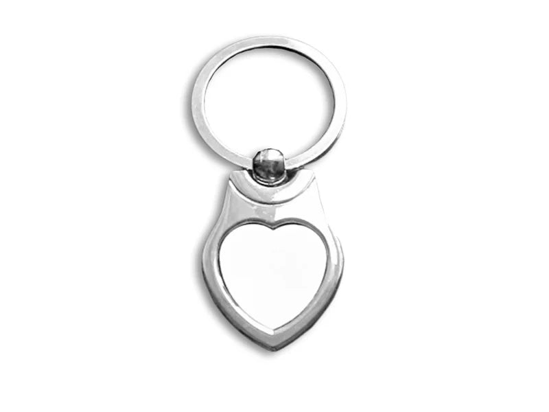 Sublimation Metal Key Ring with Photo Insert (Pack of 12) - 5 styles available - Joto Imaging Supplies Canada