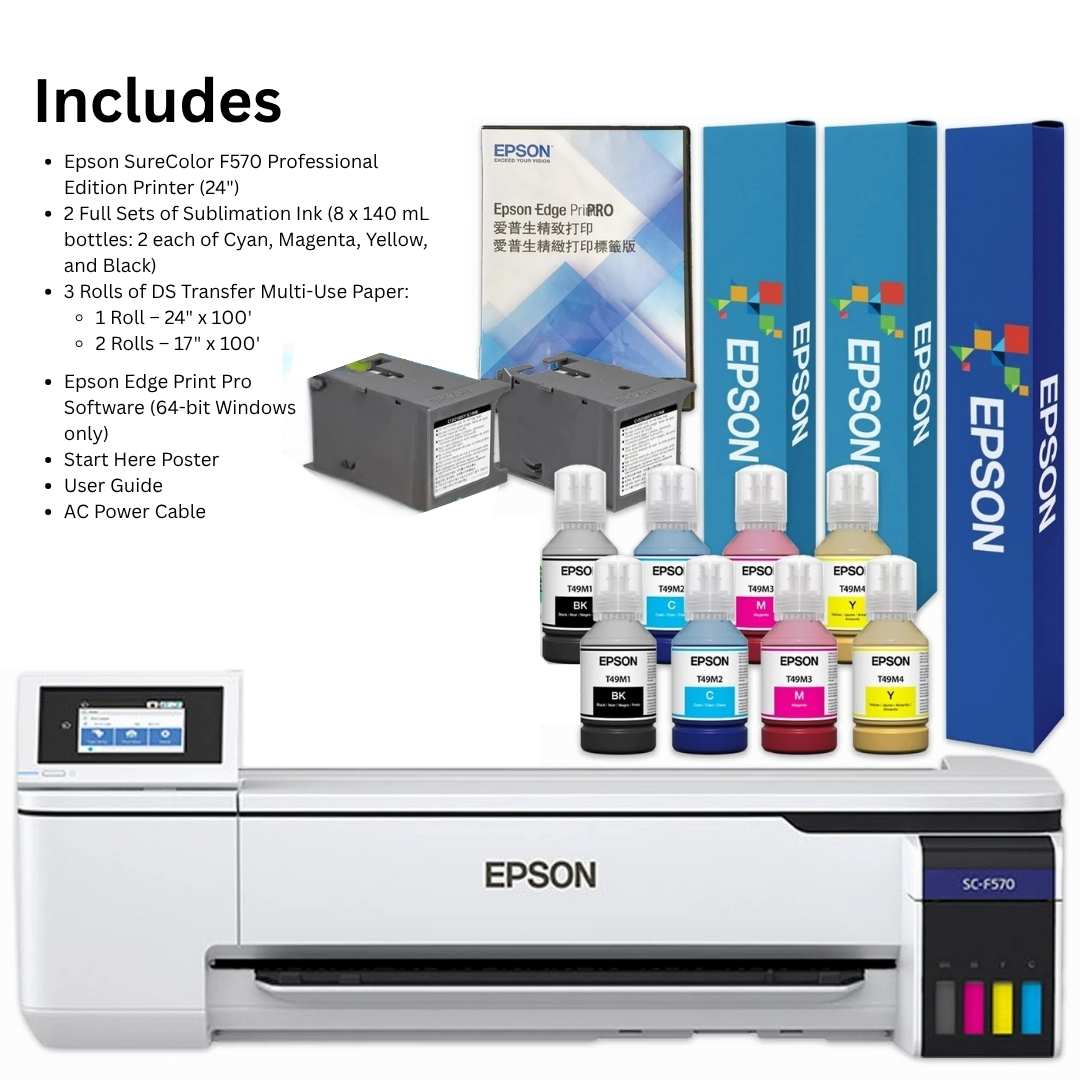 Epson® SureColor F570 24" Dye-Sublimation Professional Edition Printer - Joto Imaging Supplies Canada