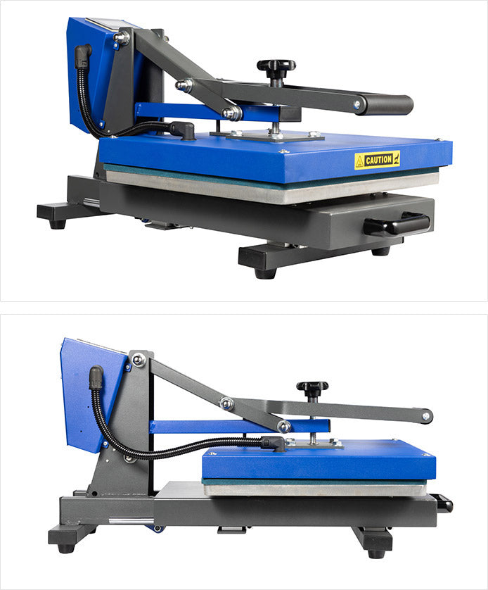 JTrans ClamShell Heat Press with Drawer 38cm x 38cm Demo Unit - Joto Imaging Supplies Canada