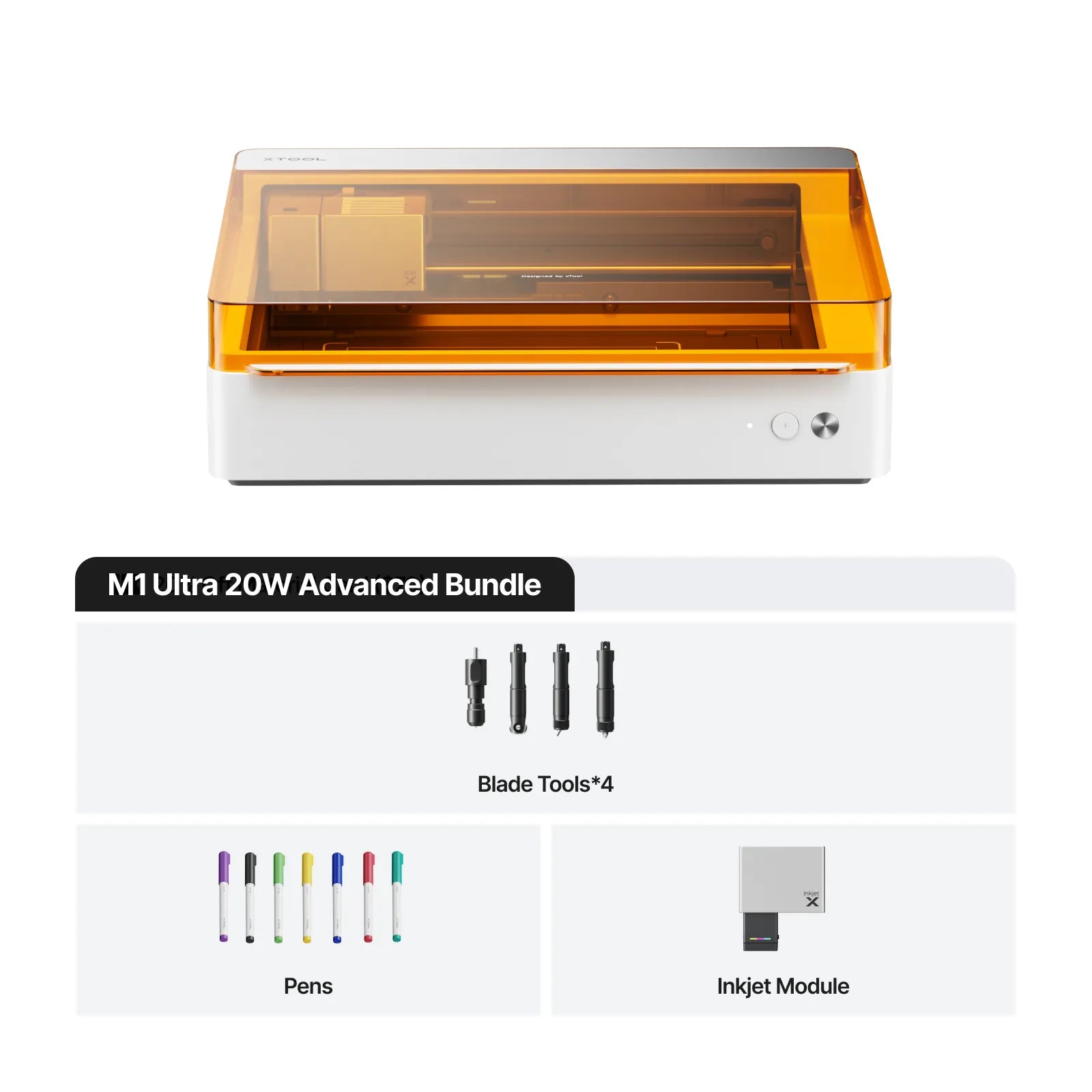 xTool M1 Ultra 20W 4-in-1 Advanced Bundle