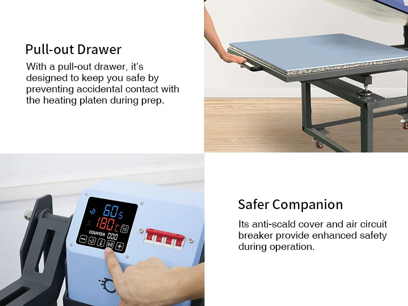 OtterPro Large Format Heat Press  (19.6"*23.6") - Joto Imaging Supplies Canada